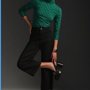 Maeve Colette Cropped Wide Leg Trousers